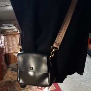 Vegan Black Crossbody Bag